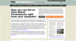 Desktop Screenshot of pbchomeauctions.com